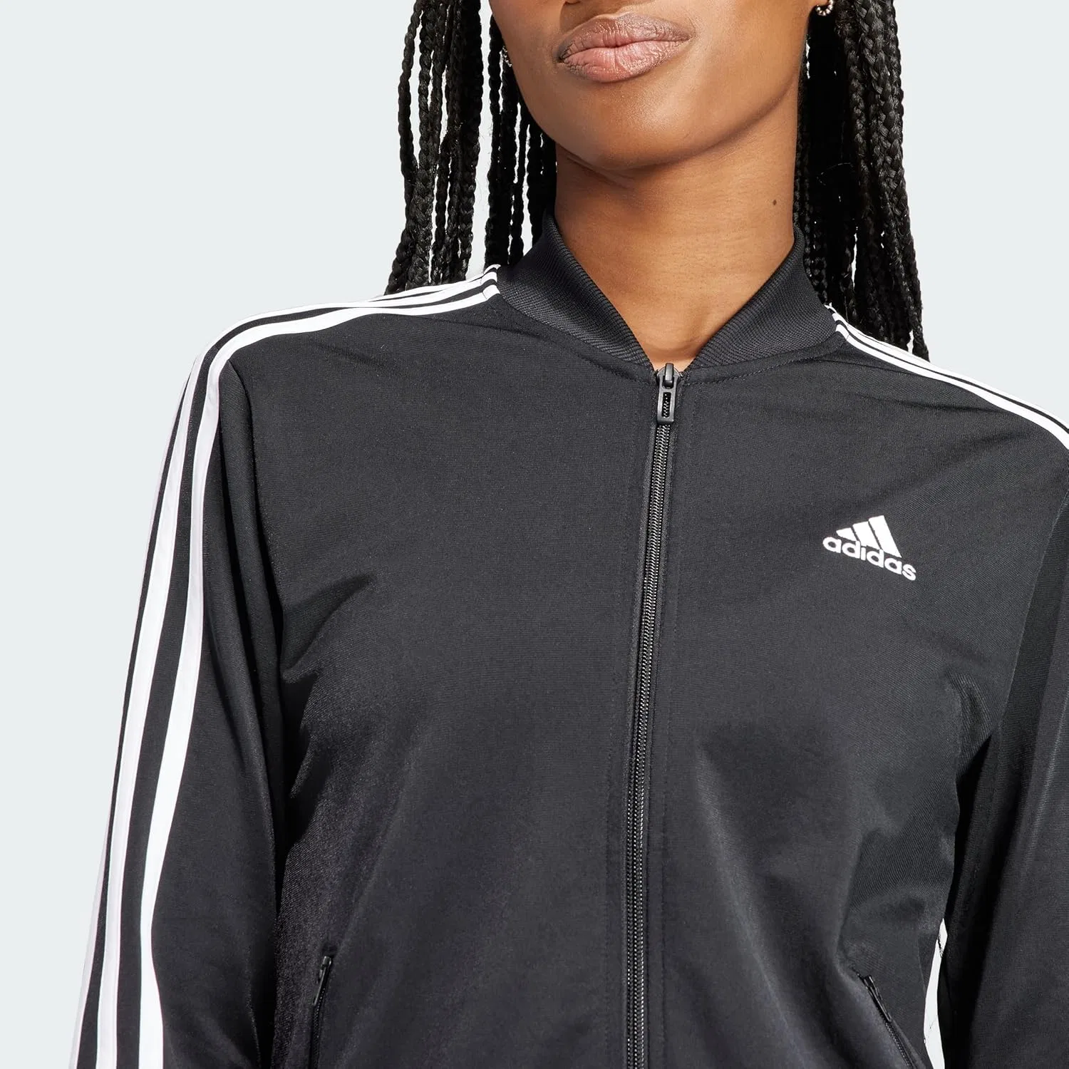 Спортивный костюм с лампасами adidas, черный — фото 4