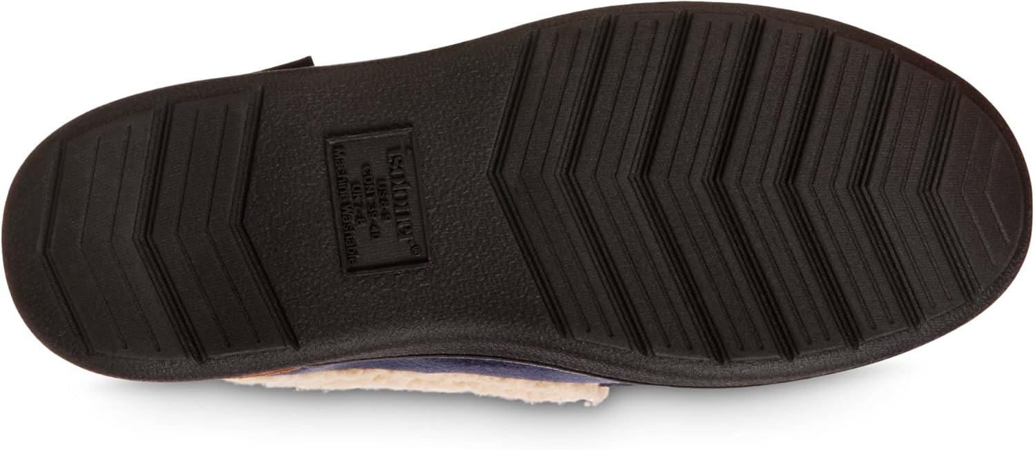 Мужские тапочки Isotoner Indoor/Outdoor Slip-on Vincent из микрофибры с эффектом памяти, темно-синий — фото 4