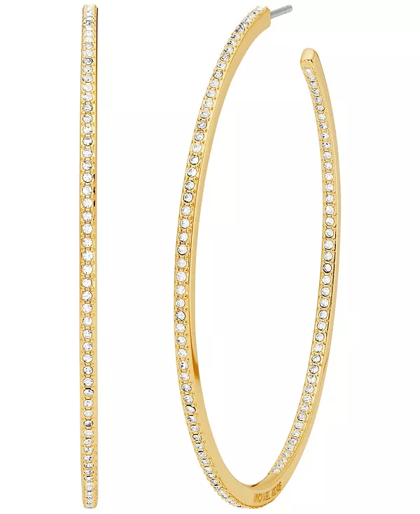 

Серьги-Кольца с паве внутри и снаружи Michael Kors, gold