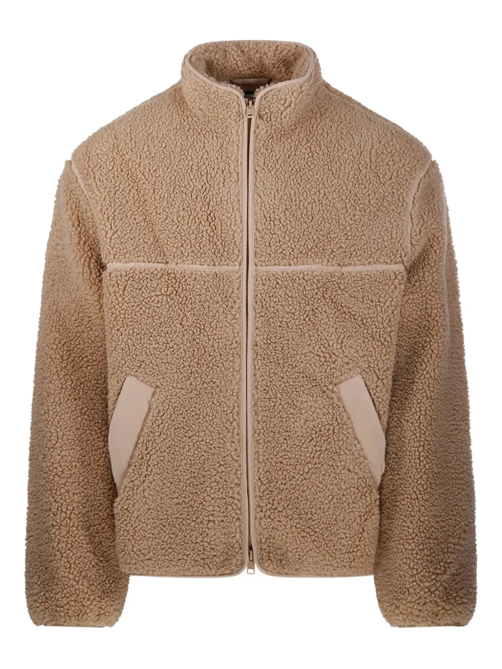 

Флисовая куртка на молнии Maison Kitsuné, коричневый