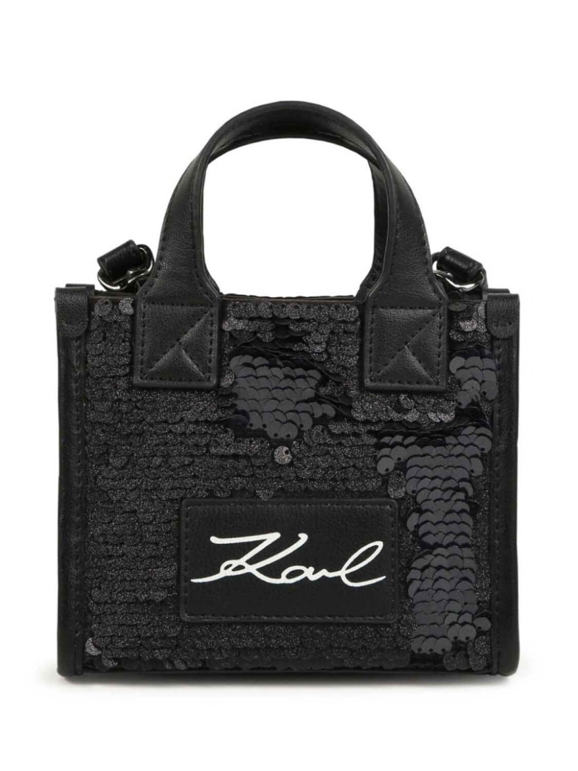 

Karl Lagerfeld Kids сумка на плечо с пайетками, черный