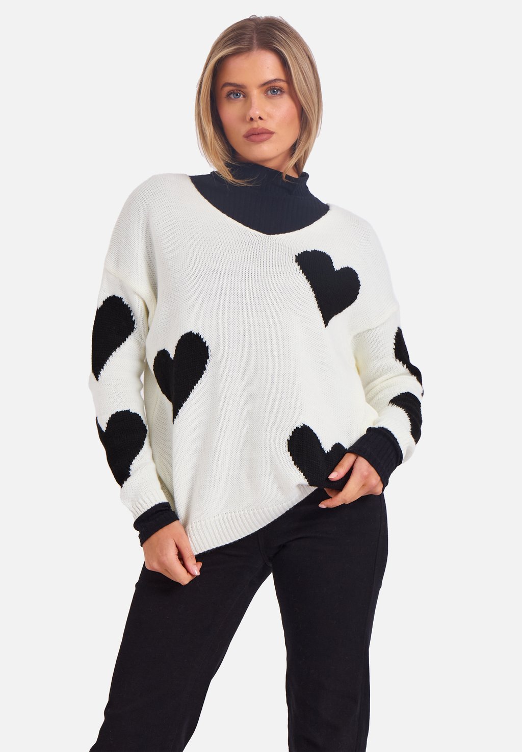

Джемпер V NECK GINI LONDON, белый