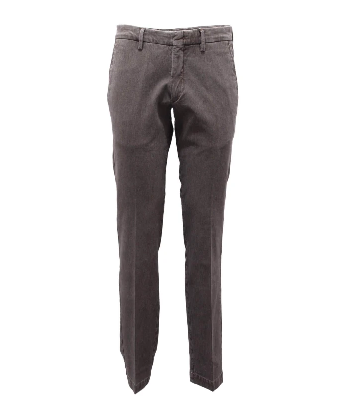 

Узкие хлопковые брюки Michael Coal, коричневый