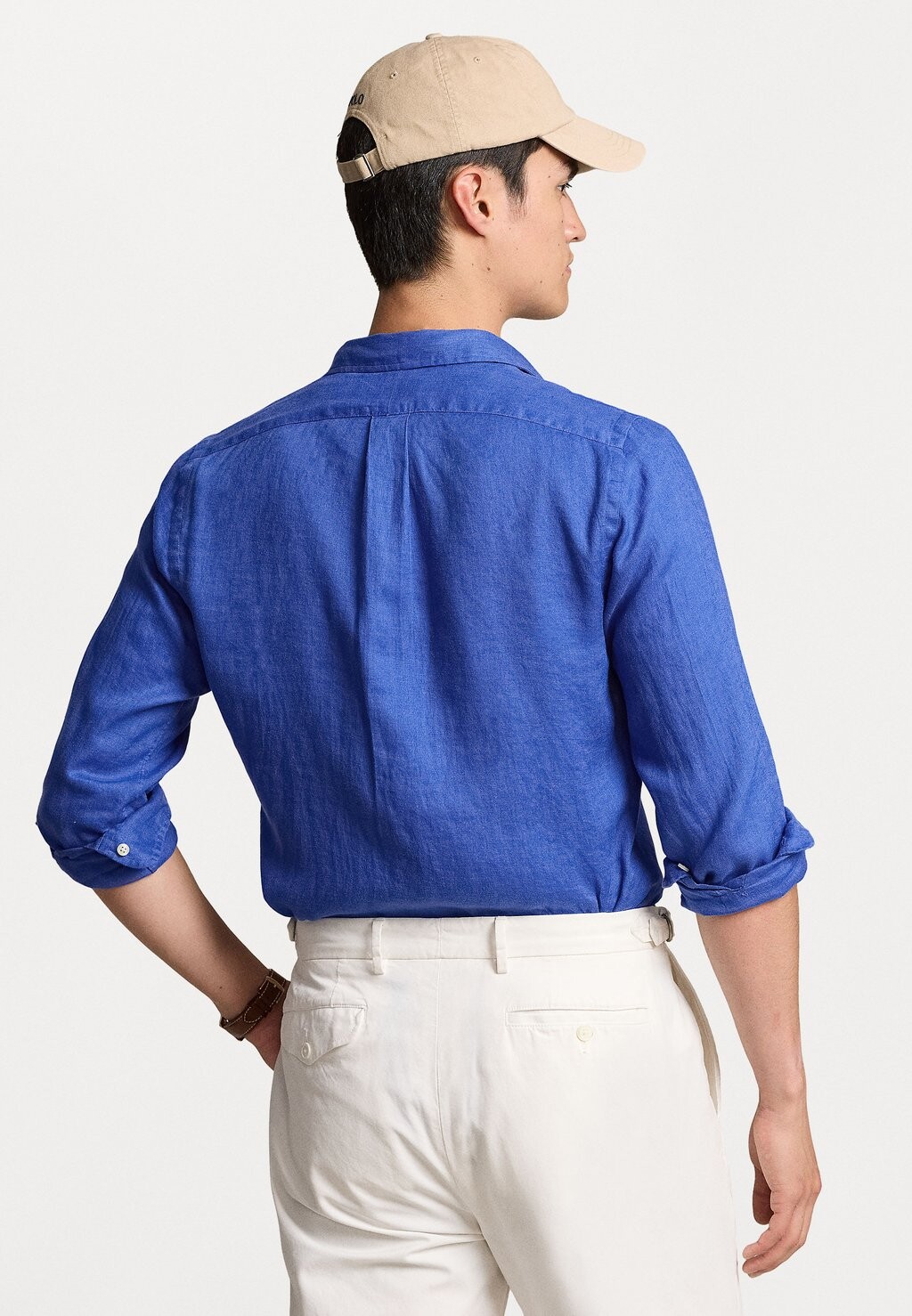 

Рубашка SLIM FIT LINEN SHIRT Polo Ralph Lauren, синий