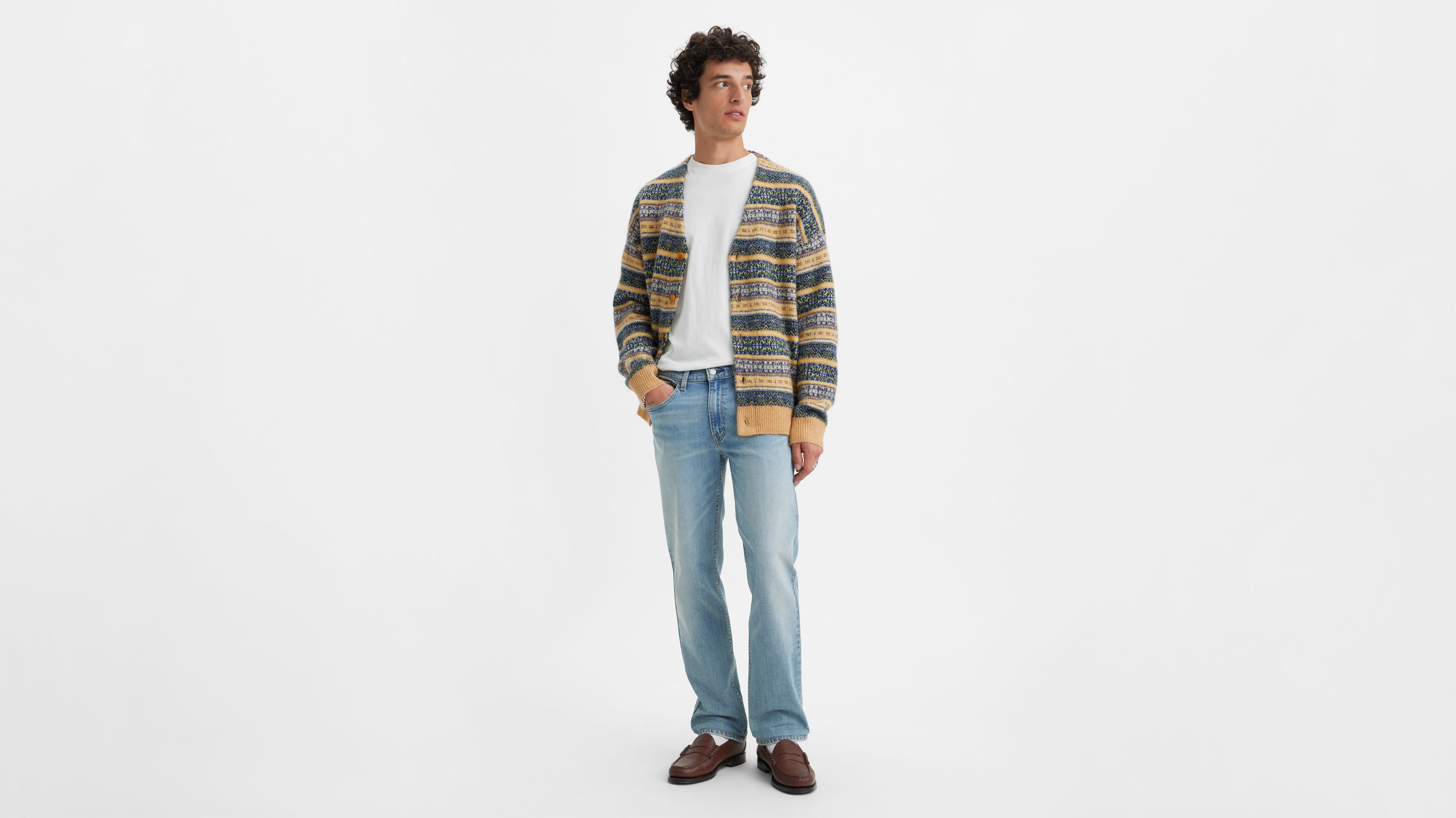 

514 Прямые мужские джинсы Levi's, цвет Any Second Now - Medium Wash - Stretch