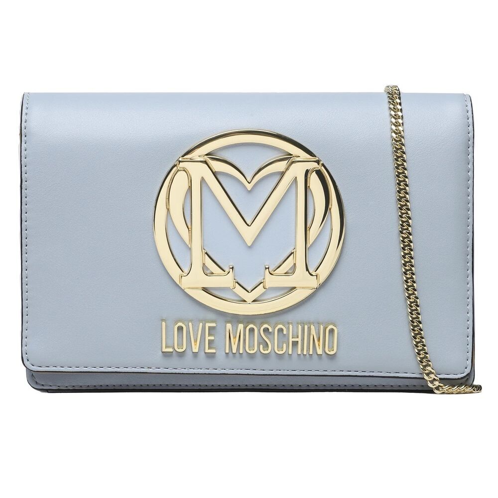 

Элегантная светло-голубая сумка через плечо из искусственной кожи LOVE MOSCHINO