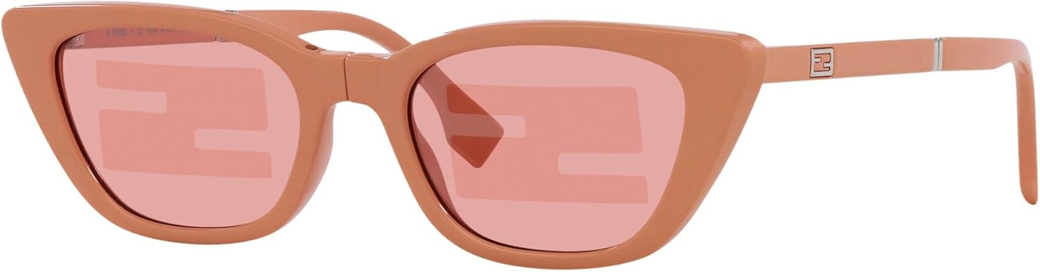 

Солнцезащитные очки FENDI Injected Touch of FF, розово-серебристые, роскошные дизайнерские очки с дужками с логотипом FF, 100% защита от УФ-излучения, сделано в Италии, Pink
