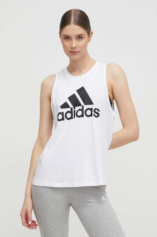 

Хлопковый топ H10199 adidas, белый