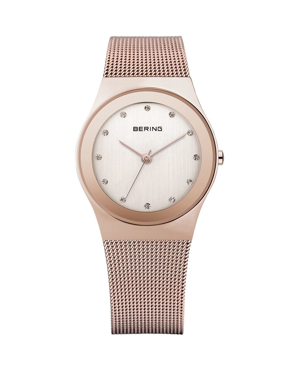 

Женские часы Bering 12927-366 CLASSIC с розовым стальным ремешком Bering, белый