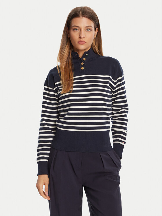 

Свитер regular fit WW0WW47467 Tommy Hilfiger, синий