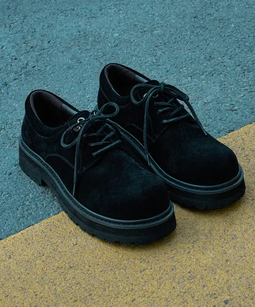 Мужские туфли WETHEROAD WTRD1121 Sandman 4-hole Derby Shoes Black