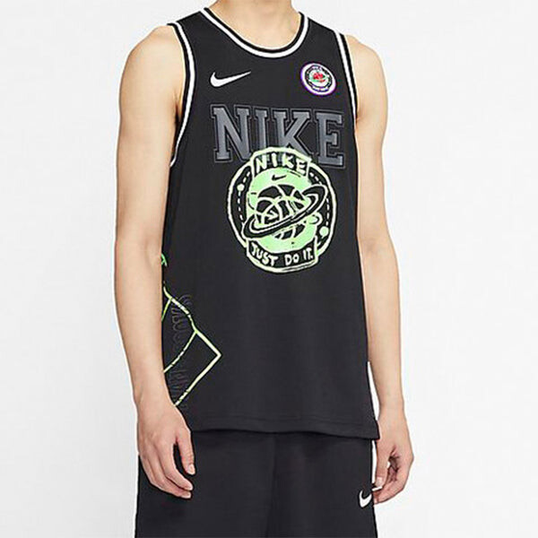 Спортивная футболка dna summer hoops sports top men black Nike, черный — фото 3