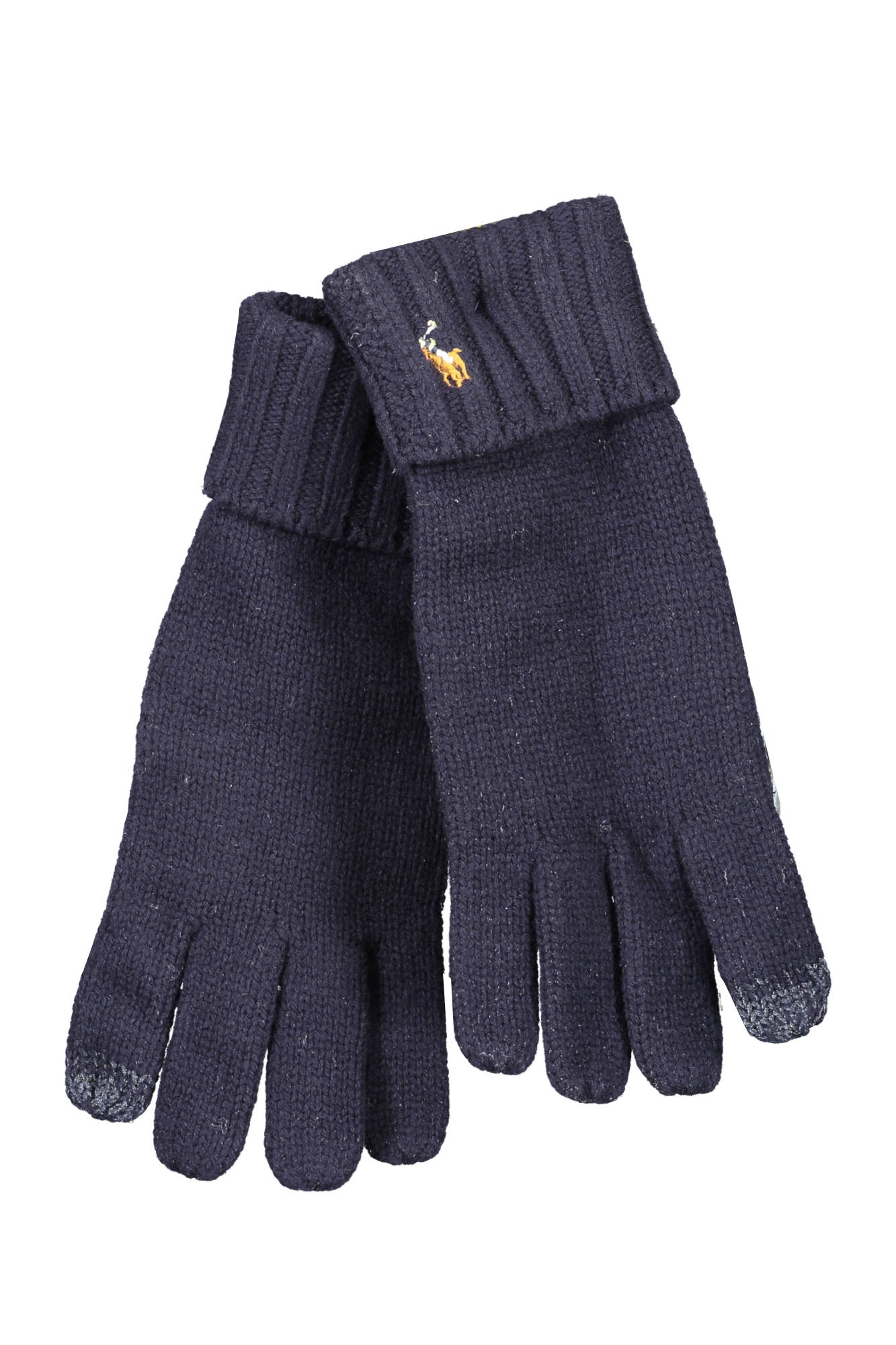 

Мужские перчатки Ralph Lauren вязаные с манжетами, синий