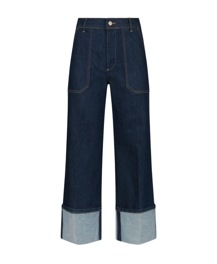 

Прямые укороченные джинсы Liu Jo, синий