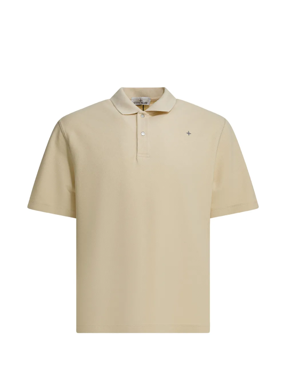 

Поло на пуговицах Stone Island, бежевый