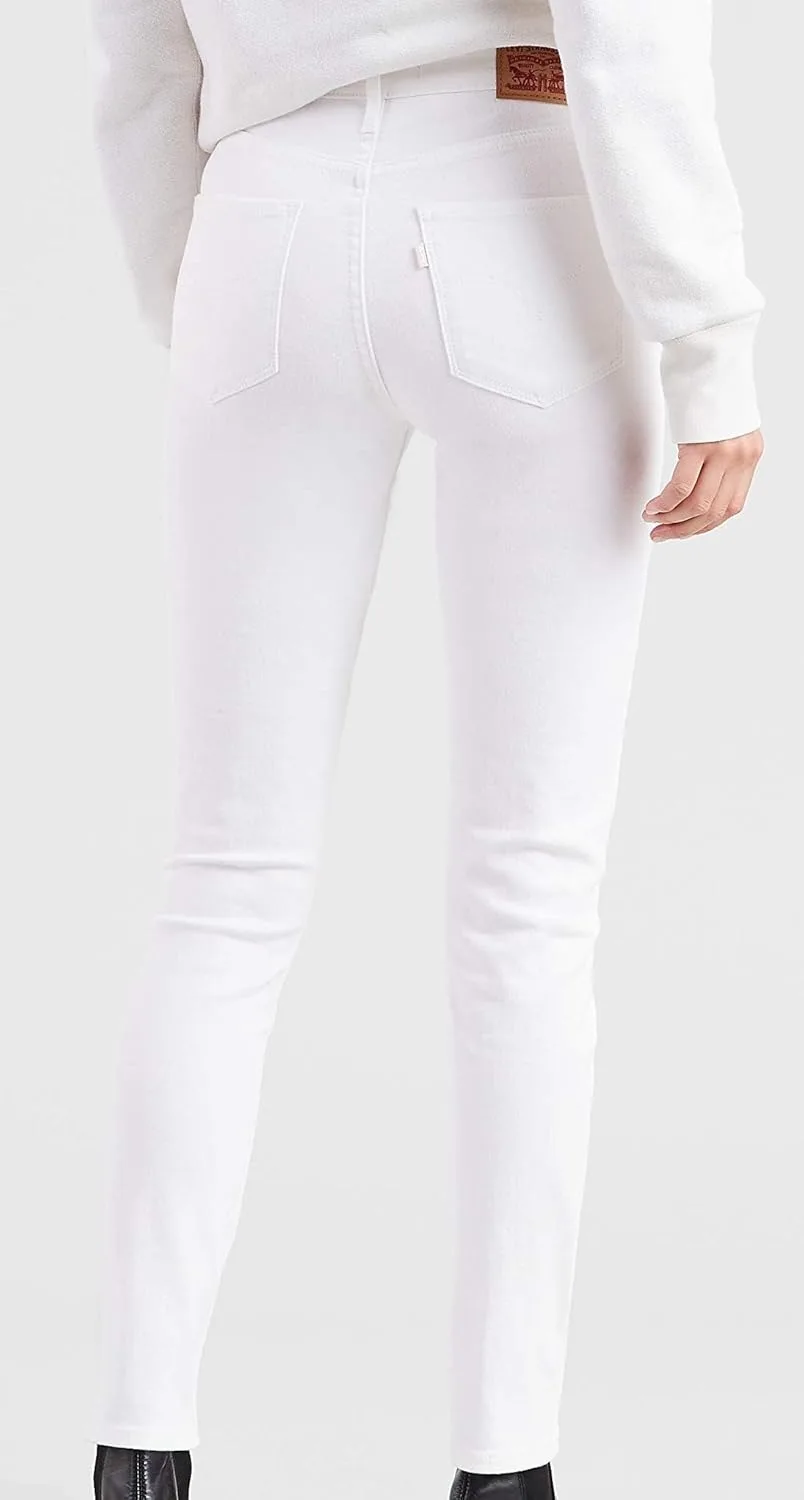 Levi's Women's 721 High Rise Skinny Джинсы, белый — фото 3