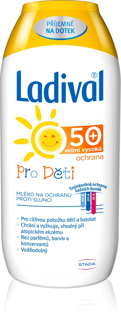 

Детский солнцезащитный лосьон SPF 50+ Ladival, 200 мл