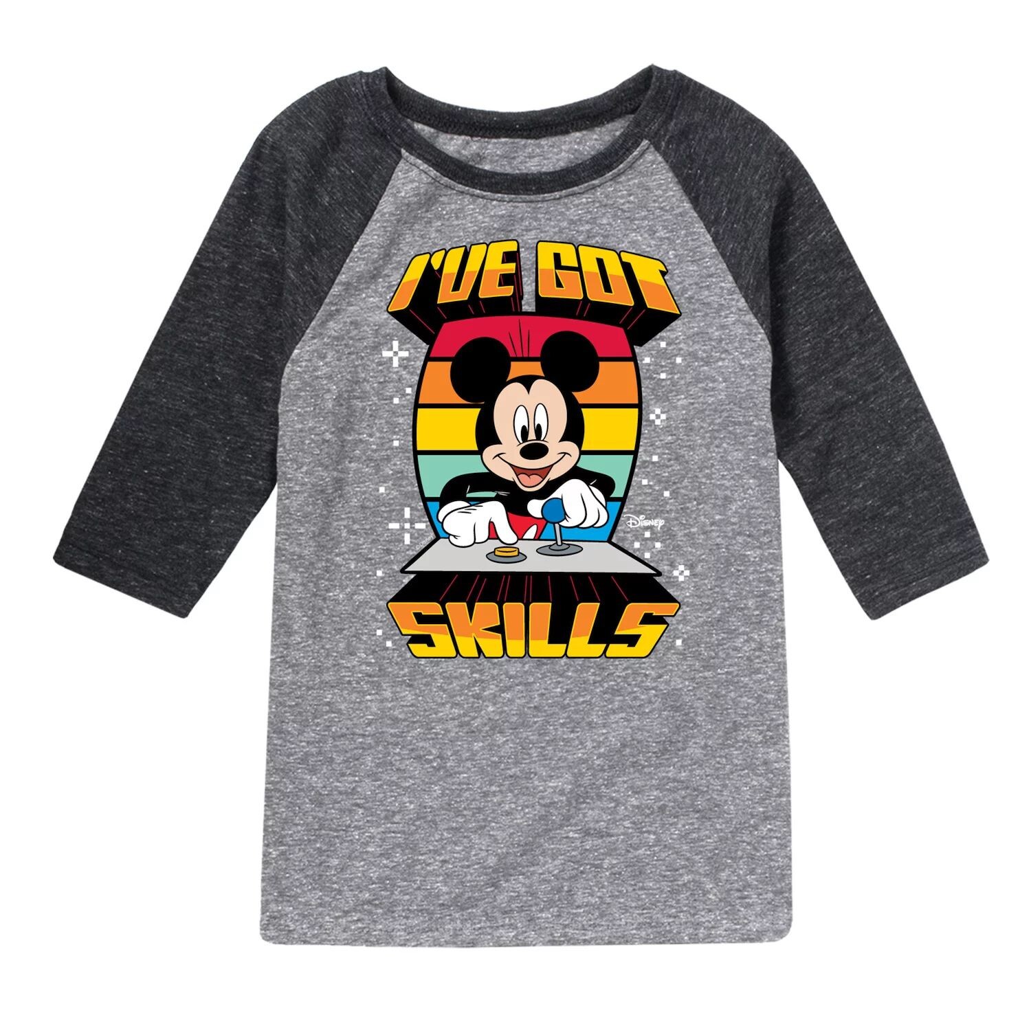 

Футболка Disney's Mickey Mouse с рисунком реглан для мальчиков 8–20 лет Got Skills Licensed Character