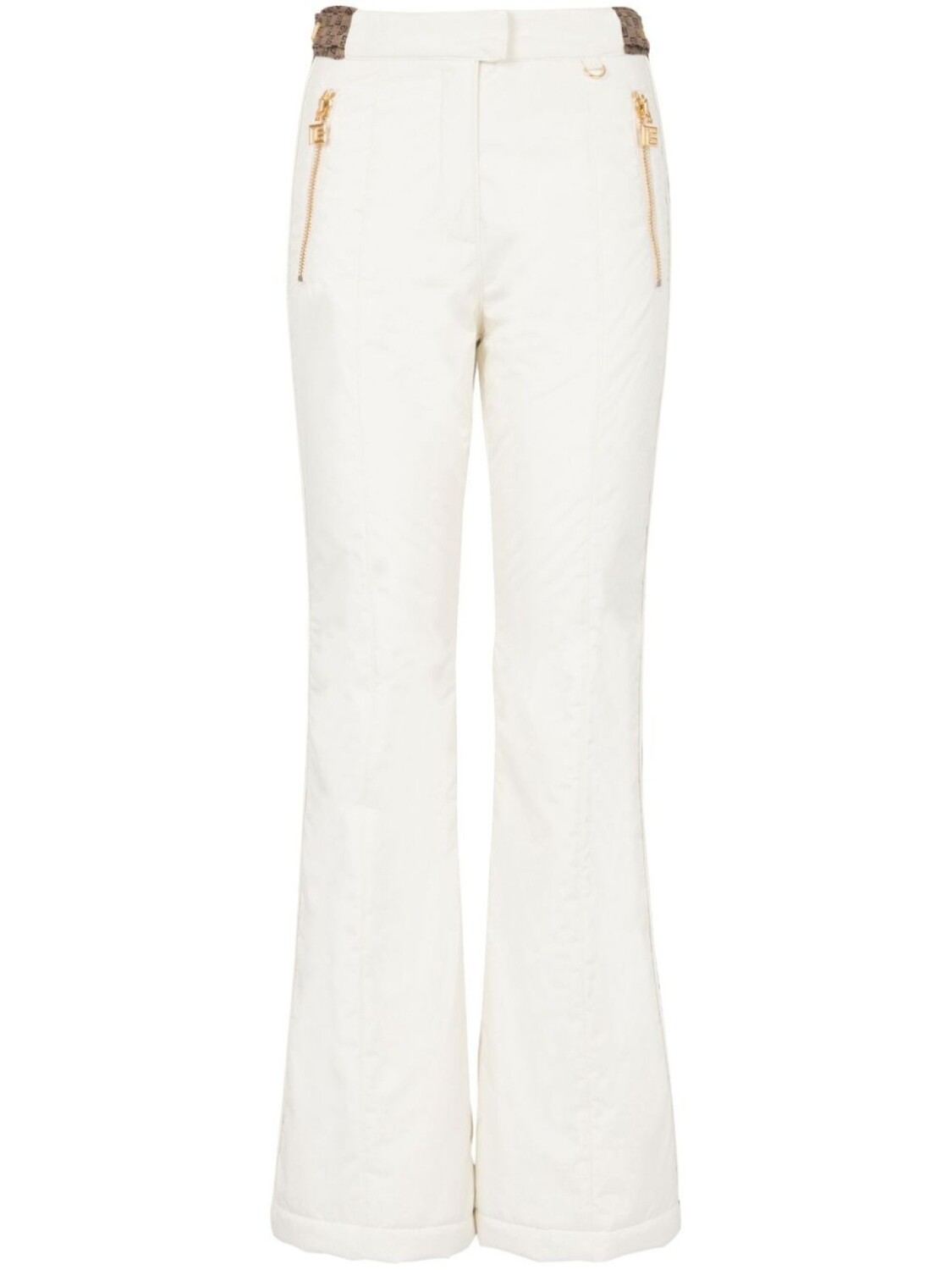 

Balmain лыжные брюки с монограммой, белый