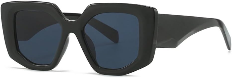 

Модные солнцезащитные очки Polygon для женщин, конфетные цвета, защита от ультрафиолета UV400, ретро-стиль, мужские солнцезащитные очки желто-зеленого цвета MTZJH, Black Grey