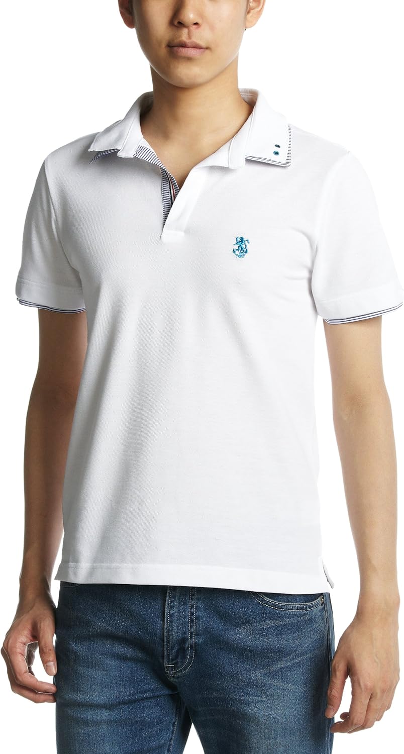 

Поло PINC PONC Skipper с двухсекционной полосой на воротнике Pincponc, белый