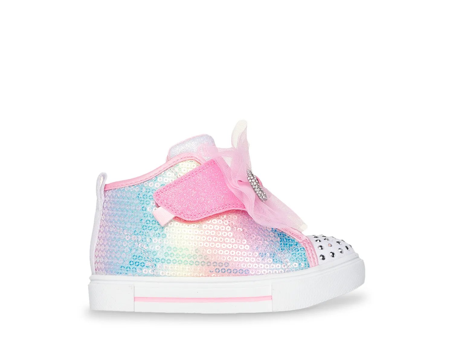 Кроссовки Skechers Twinkle Sparks Sequins Shimmer Sneaker - Kids', светло-розовый/мультиколор — фото 3