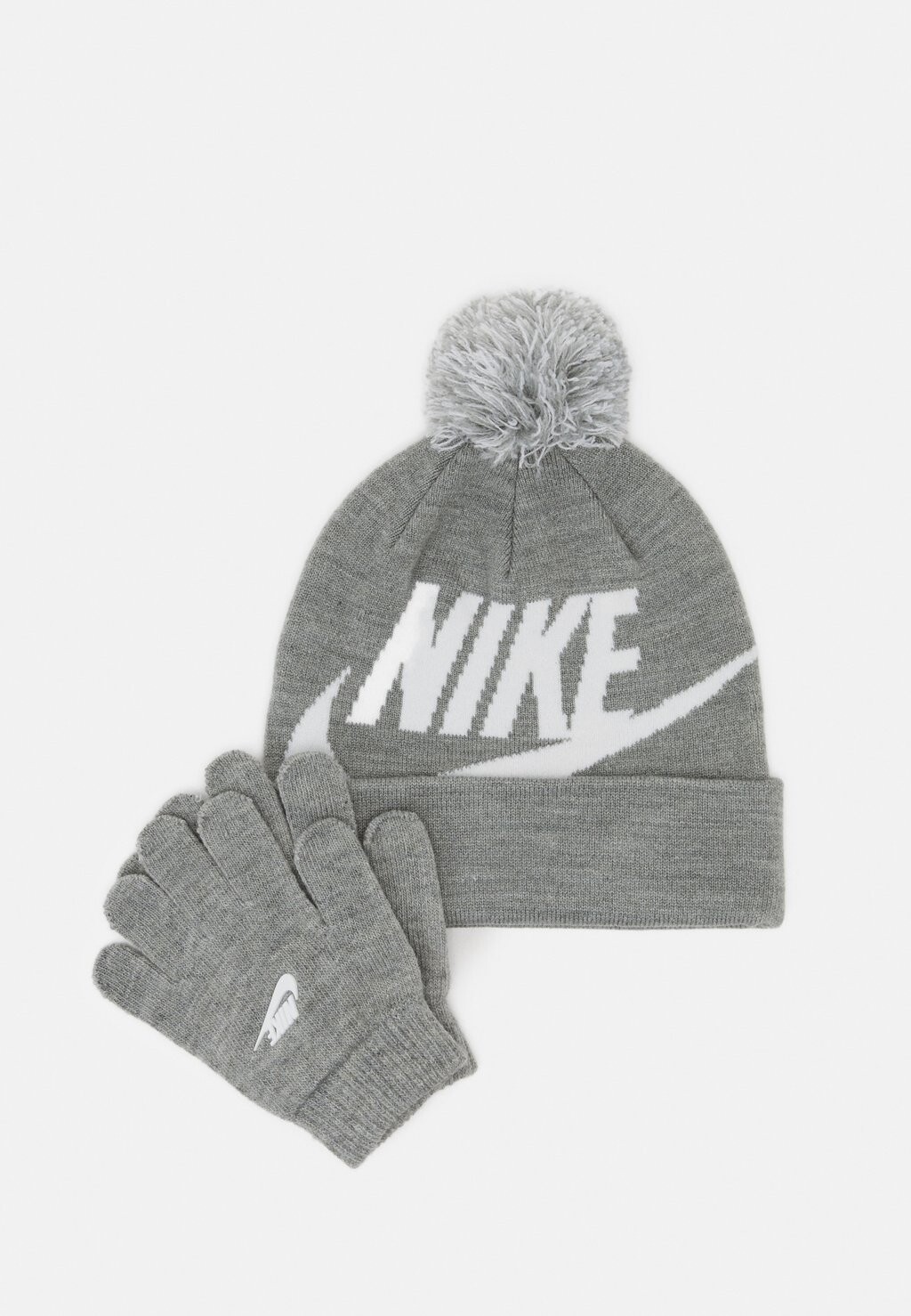 

Перчатки Pom Beanie Glove Set Nike, цвет grey heather