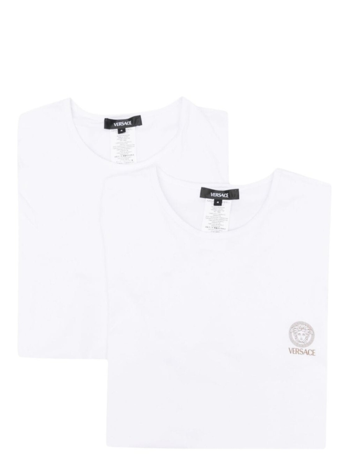 

Versace комплект из трех футболок с логотипом, белый