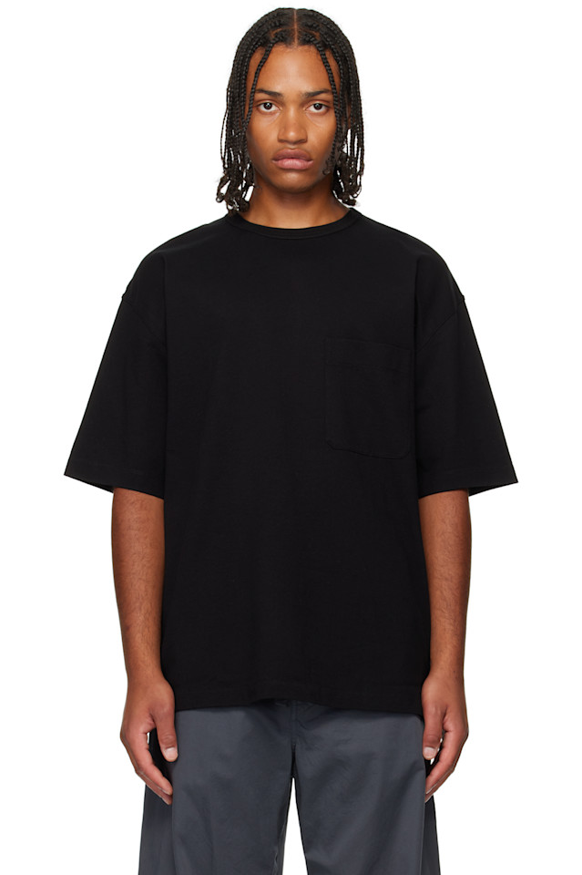 

Свободная футболка с коротким рукавом Lemaire, черный