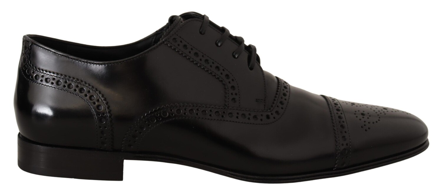 

Элегантные черные кожаные туфли-оксфорды Derby Dolce & Gabbana