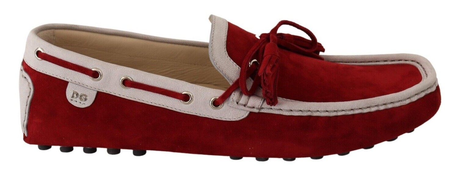 

Элегантные полосатые кожаные и замшевые мокасины Dolce & Gabbana