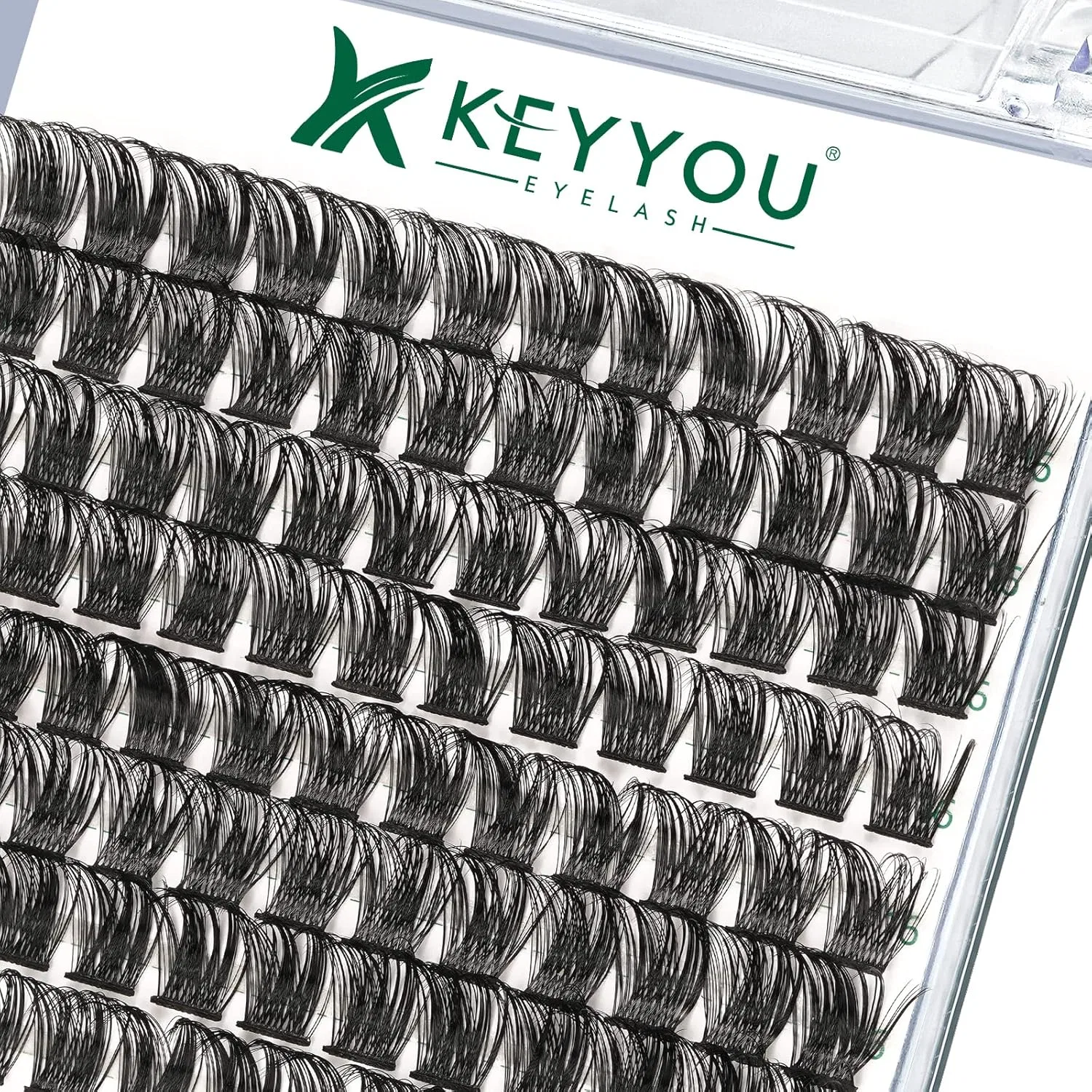 Пучковые накладные ресницы D-изгиб 16 мм от KEYYOU Keyyou, Y06