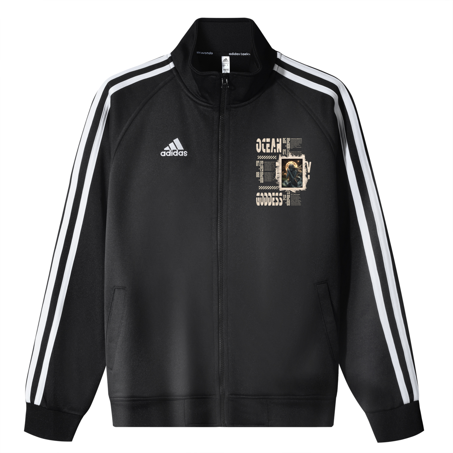 

Adidas Унисекс куртка 3-Stripes черная, Black