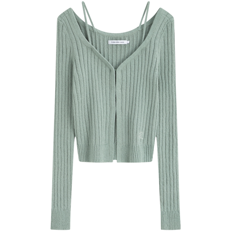 

Трикотажная футболка женская Calvin Klein, цвет слоновая кость