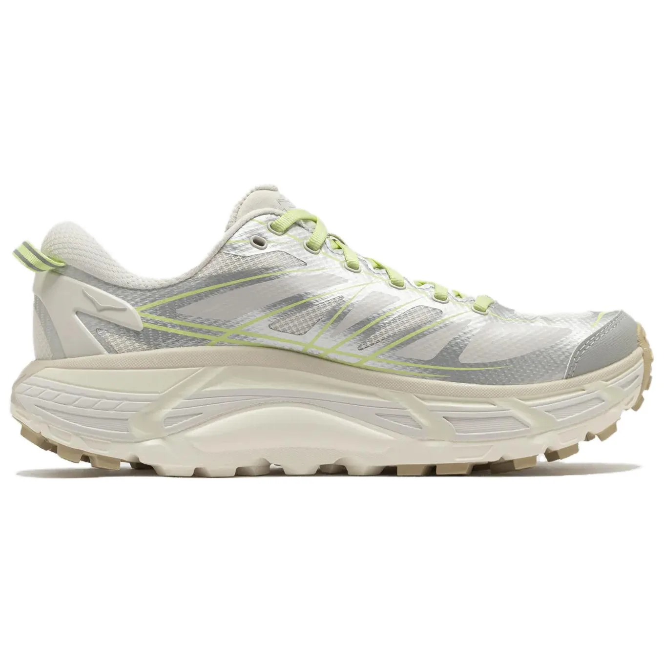 HOKA ONE ONE Mafate Speed 2 Trail Running Shoes Unisex Beige Silver — фото 3