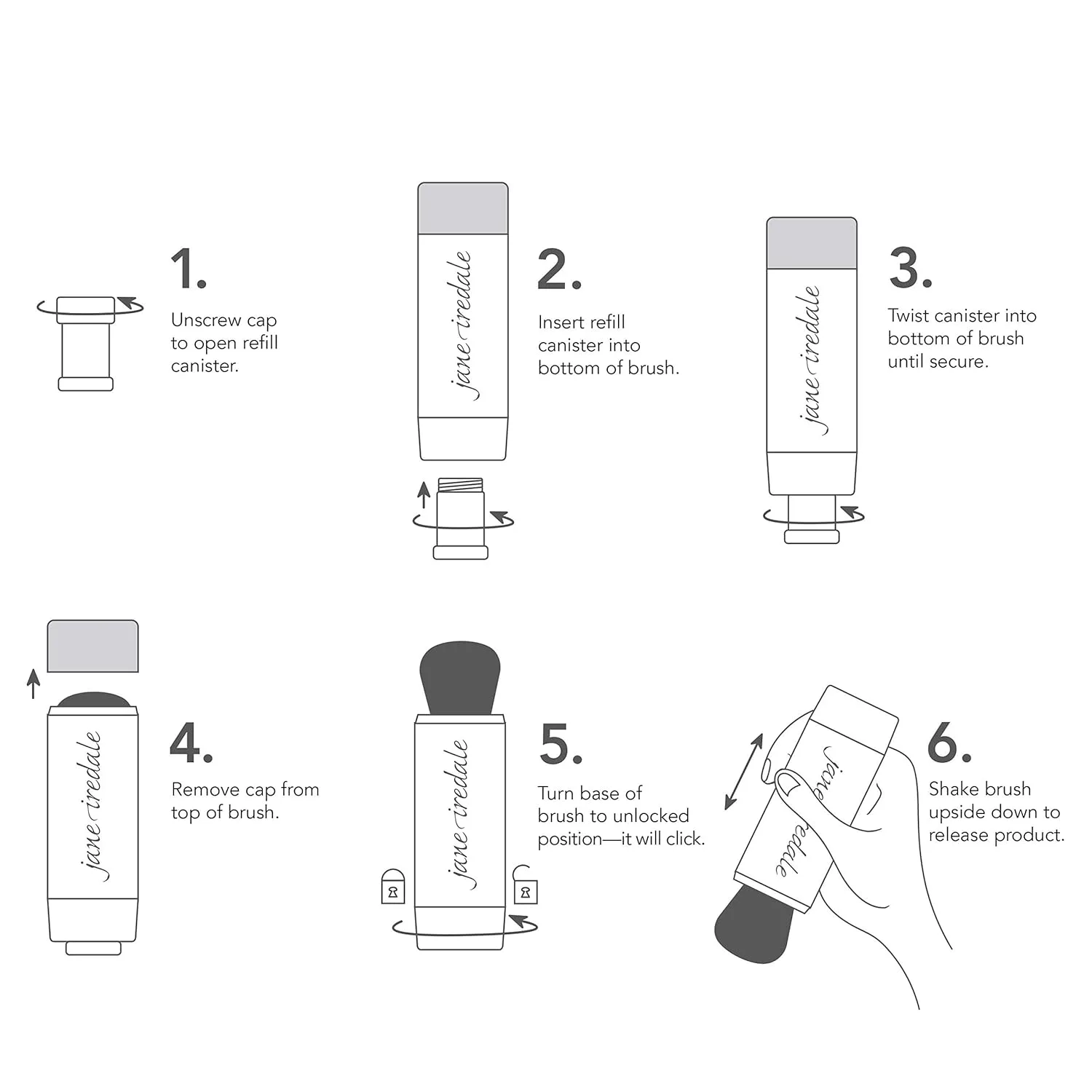 Jane Iredale Powder-Me SPF 30 Сухой солнцезащитный крем широкого спектра действия с кисточкой для лица, тела и кожи головы, многоразовый, веганский, не тестируется на животных, Tanned — фото 2