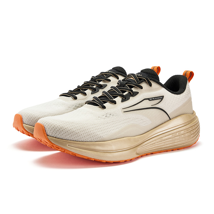 361° Кроссовки мужские низкие Momentum Cushioning Abrasion Resistant Slip Resistant бежево-оранжевые — фото 4