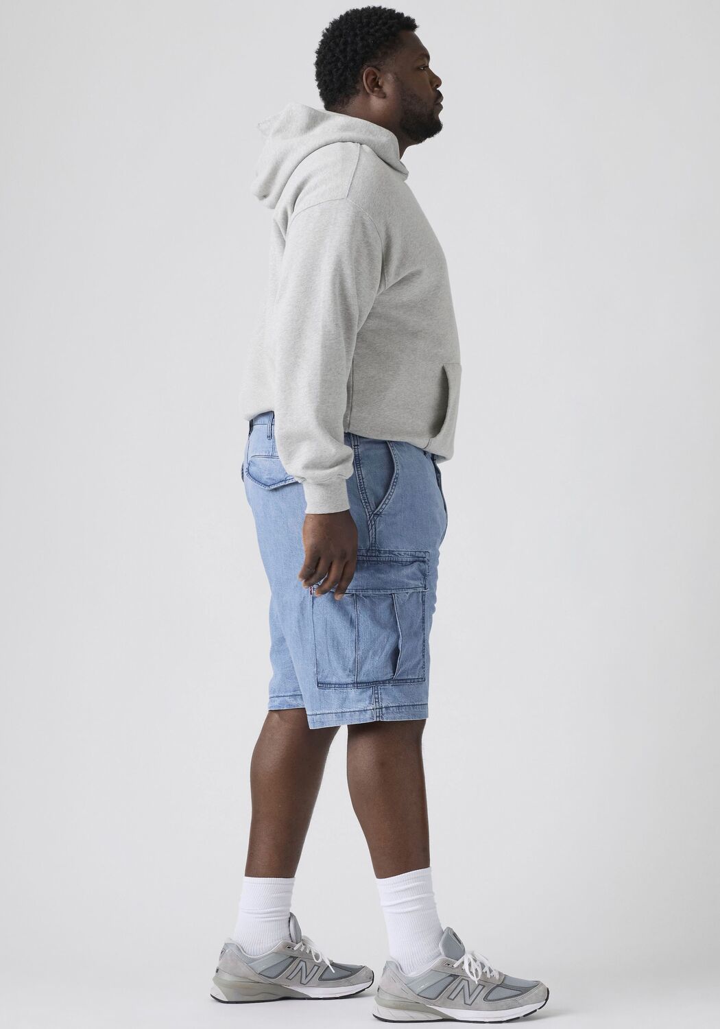 Levi's Big & Tall Карго-шорты Regular в светло-голубом цвете — фото 3