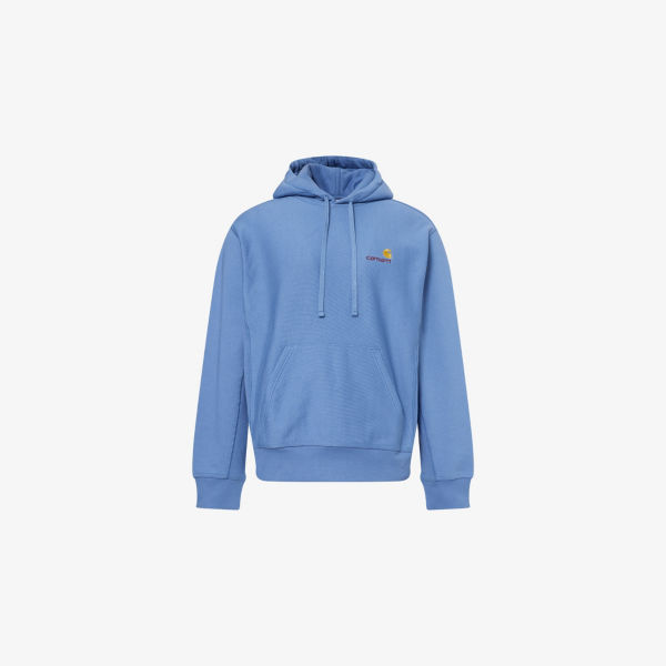 

Хлопковый худи с вышитым логотипом American script Carhartt Wip, цвет sorrent