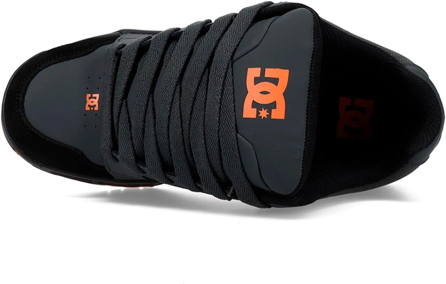 Мужские кроссовки DC Shoes, цвет Grey/Black/Orange — фото 2