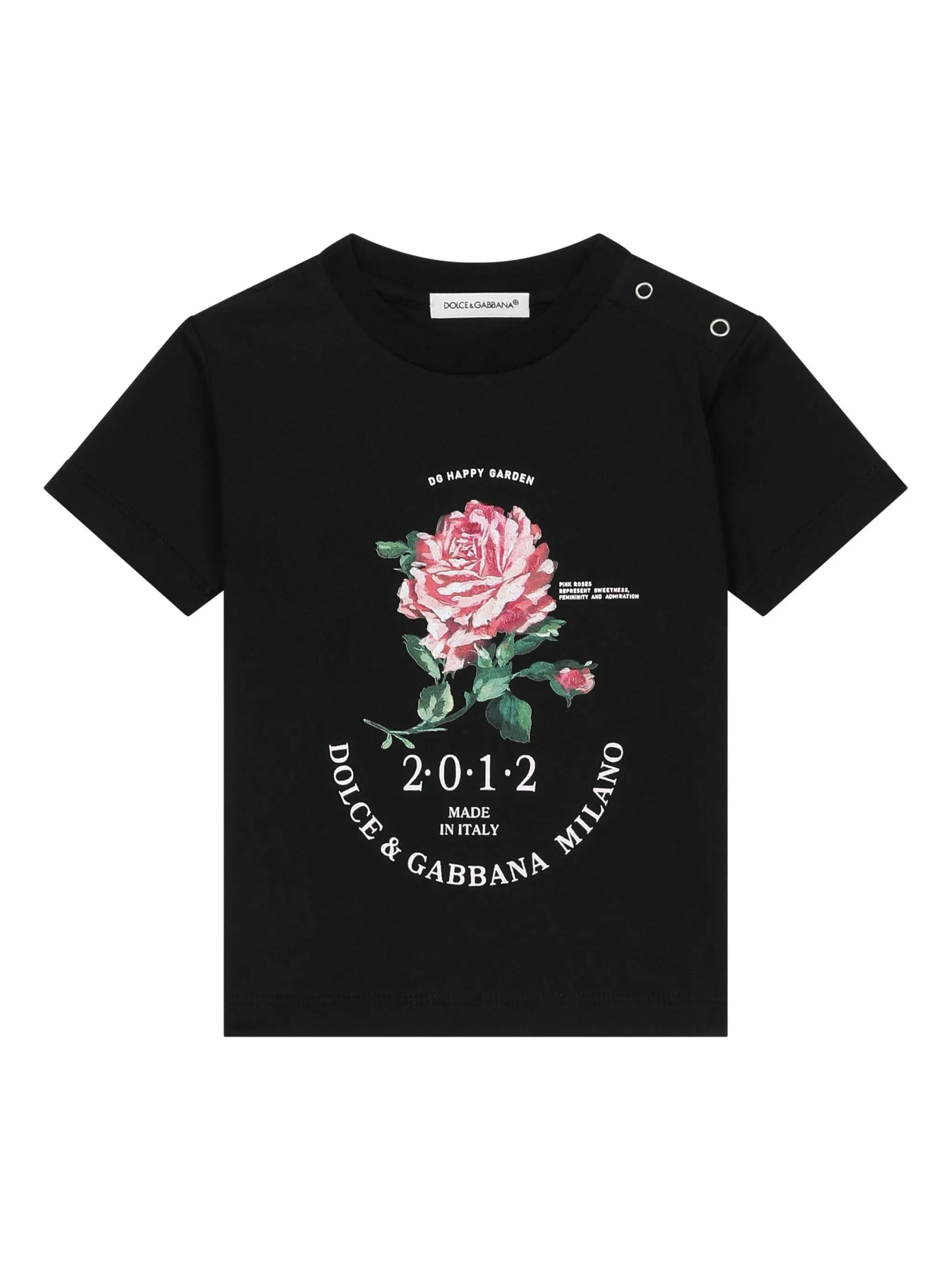 

Футболка с логотипом Dolce & Gabbana Kids, черный