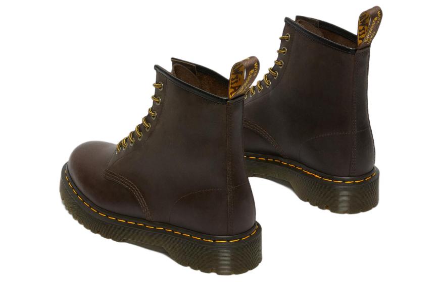 Мужские ботинки Dr. Martens 1460 Bex Crazy Horse кожаные, темно-коричневый — фото 4