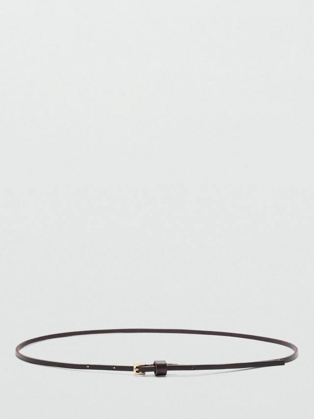 

Миниатюрный кожаный ремень Mango, Dark Brown