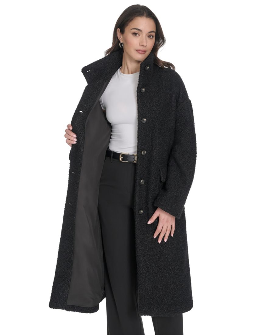 Женское пальто-кар с воротником-стойкой и стандартным кроем Levi's, Black — фото 3