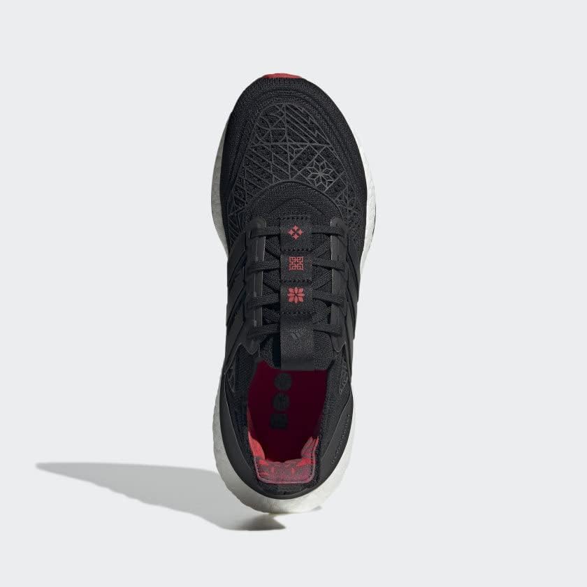 Мужские кроссовки Adidas Ultraboost 21, черный/алый — фото 2
