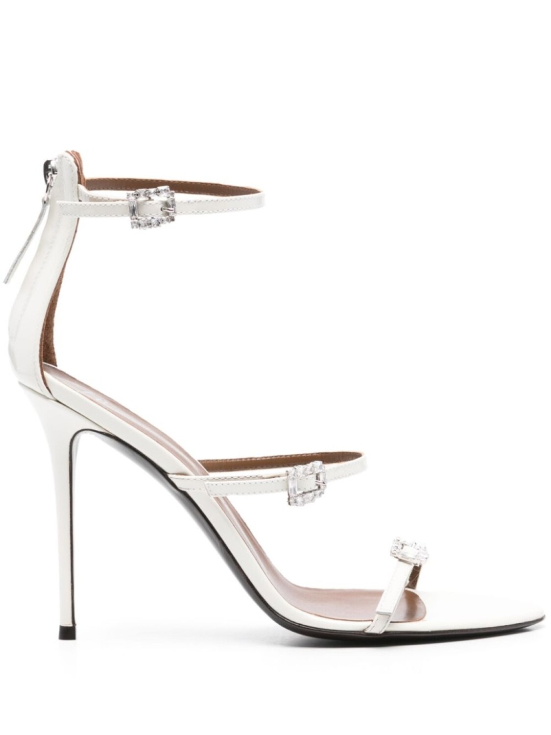 

Сандалии Giuseppe Zanotti 105 мм из лакированной кожи, белый