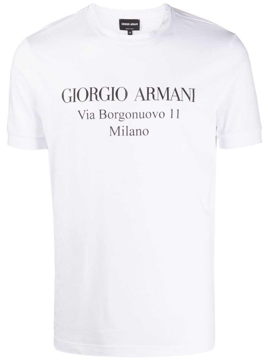 

Футболка с логотипом Giorgio Armani, белый