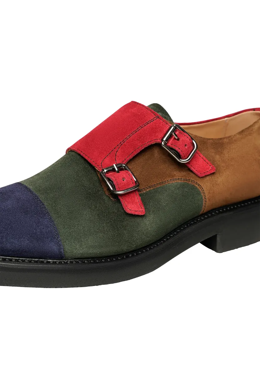 Тапочки Henry Stevens "Barkley CDM business Shoes", мужские кожаные тапочки ручной работы, костюмные туфли, красный — фото 3