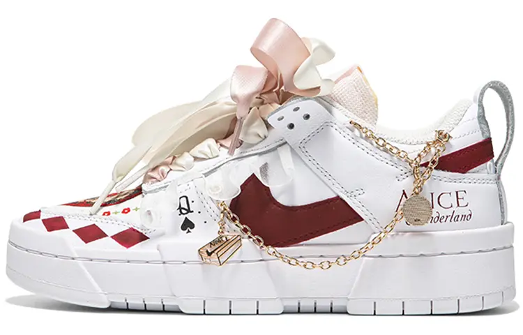 

Кроссовки Nike Dunk Disrupt Skateboard Shoes Women's Low-Top White Red