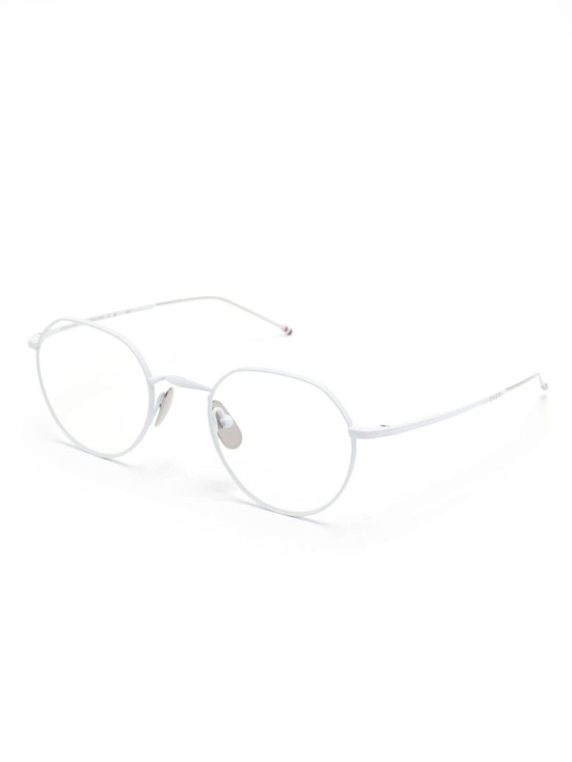 

Thom Browne Eyewear очки в круглой оправе из титана, белый